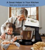 Stand Mixers, 7 Speeds With 3QT Stainless Steel Bowl, Stand and Hand Mixer with Dough Hook, Whisk, Mixing Beater for Baking, Cake, Cookie, Kneading (HP2) - Image 7