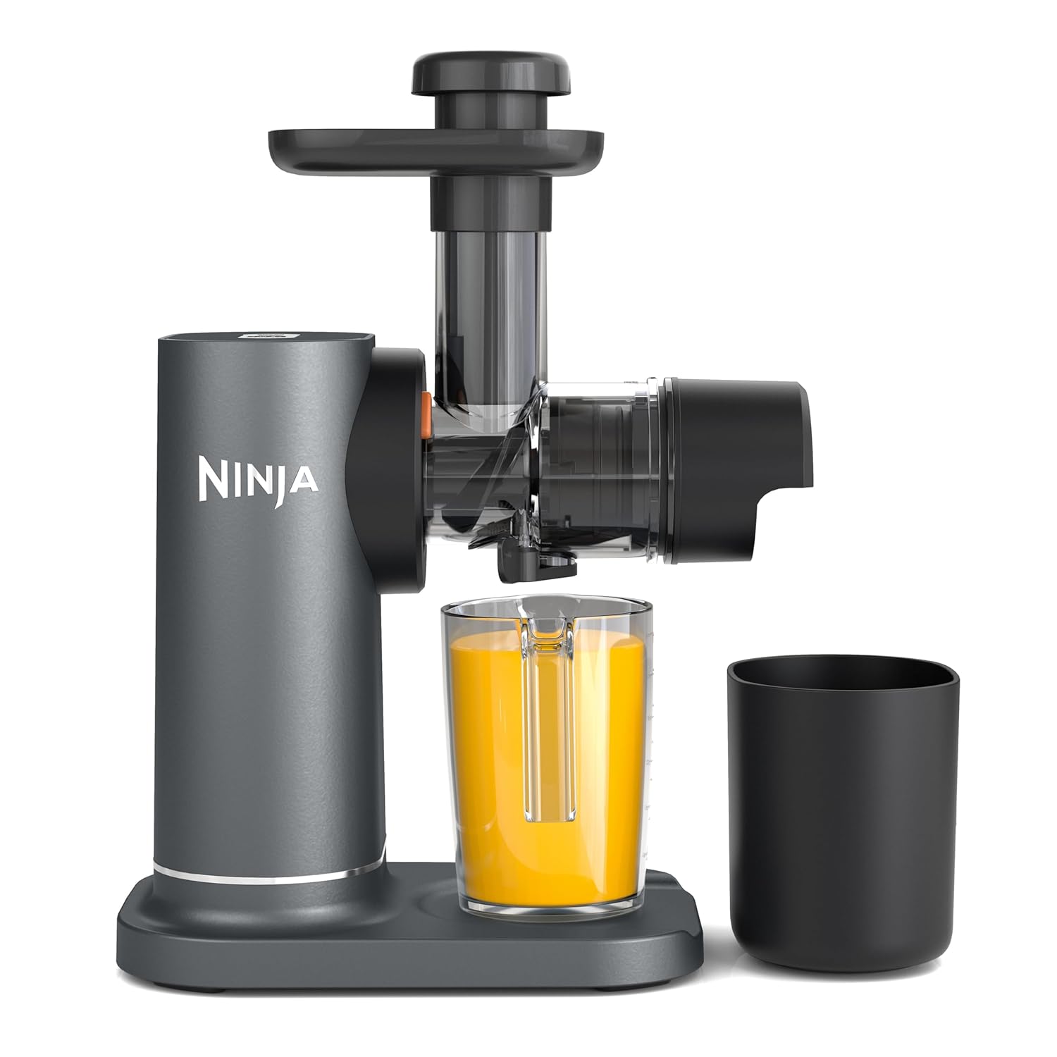 71tJDRnqOlL._SL1500_.jpg Cold Press Juicer Machine with 700ml Jug & 1.1L Pulp Container, Make Fresh Juices, Drinks & Wellness Shots, Compact, Dishwasher Safe & Removeable Parts, Grey JC151UK - Image 1