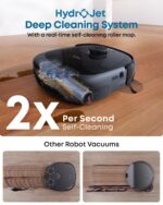 E25 Omni Robot Vacuum Cleaner with Mop, HydroJet System, 20,000 Pa Turbo Powerful Suction, Zero Tangling, Corner-to-Edge Deep Cleaning and Mop Lifting, with Auto All-In-One… - Image 3