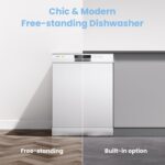 with 13 Place Settings, New Upgraded Full Size Dishwasher 60cm Width, CDWPF1301PWD-UK, Auto Door Open Drying, Quick Wash, Hygiene Wash, Delay… - Image 7