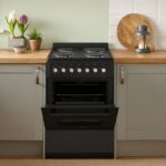 Cooker – Electric Cooker, 4 Hotplates, 62L Electric Oven, Smart Cooking Controls & Programs, 60cm Width, Freestanding Design, Matte Black, Perfect For Family Homes – C01FS60E17 - Image 3