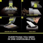 VacMop 2-in-1 Cordless Hard Floor Vacuum Spray Mop, 6x Disposable Pad Refills, 355ml Multi-Surface Floor Cleaner, Lightweight 1.5kg, Maintenance-Free Disposable Pads,… - Image 6