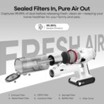 Cleaner 580W, 48KPa High Suction Hoover, up to 65 Mins Runtime, LED Screen, Rechargeable Vacuum Cleaner for Home, Floors, Carpets & Pet Hair - Image 7