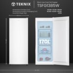TSFG1385W Upright Tall Freezer – Freestanding with 170L - Image 3