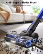600W 50kPa 65Mins Cordless Vacuum Cleaner, 1.6L Self-Standing Anti-Tangle Vacuum cleaners for Home with OLED Touch Screen, Wall-Mounted Charging, Upright Vacuum for Pet Carpet… - Image 4