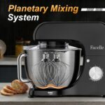 Facelle Stand Mixer, 1500W Electric Kitchen Mixer, 10 Speeds Food Mixer with Pulse, Attachments include 5.5L Stainless Steel Bowl, Dishwasher Dough Hook, Whisk, and Beater for… - Image 6