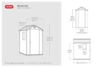 Keter Darwin Outdoor Apex Single Door Garden Storage Shed 6 x 4ft Grey Wood Look and Feel | Fade Free | All Weather Resistant | Safe and Secure | Zero Maintenance | 15 year… - Image 8