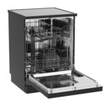 HS622E90BUK Freestanding Standard Dishwasher 85cm High – E Rated, Black, 24 x 23 x 33 inches (L x W x H) [Energy Class E] - Image 2