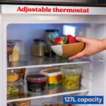 Russell Hobbs Under Counter Larder Fridge 127 Litre with Adjustable Thermostat & Feet, 3 Removable Shelves, Internal LED Light, Reversible Door, White, 2 Year Guarantee… - Image 5