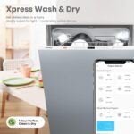 KWH-BD1215P-W Fully Integrated Dishwasher with 12 Place Settings, Cloud Wash, Extra Drying, Built-in Dishwasher with Delay Start, Quick Wash – White - Image 7