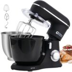Kitchen in the box Small Stand Mixer, Mini Food Mixer for Baking with Two 3.5L Bowls, Dough Hook, Whisk, Beater, 10 Speed Settings Portable Lightweight for Daily Use (Grey White) - Image 8