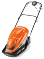 Flymo EasiGlide 360 Hover Collect Lawn Mower – 2000W Motor, 36cm Cutting Width, 26 Litre Grass Box, Folds Flat, 10m Cable Length, Orange and Grey