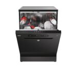 H-DISH 300 Freestanding Dishwasher, 13 Place Settings, Class C, Wi-Fi & Bluetooth, Maxi Tub, Rapid Wash & Start Delay, Black, 60x60x85 cm – HF 3C7L0B-80 - Image 2