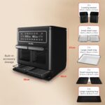 Halo Flexi Air Fryer & Large Mesh Tray | Digital Dual Air Fryer Oven | 11L: Serves 10+ | FryBakeGrillRoast & Reheat | 2400 W | Save £65 a Year on Energy Bills* | Black… - Image 7