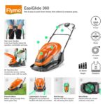 Flymo EasiGlide 360 Hover Collect Lawn Mower – 2000W Motor, 36cm Cutting Width, 26 Litre Grass Box, Folds Flat, 10m Cable Length, Orange and Grey - Image 2