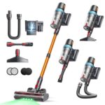 Cleaner, 600W 50KPA Stick Vacuum with Touch Screen, Up to 65 Mins Runtime, Powerful Vacuum with Rechargeable Wall Mount, Lightweight Vacuums for Hardwood Floor… - Image 9