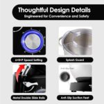 Stand Mixer, 6.2L Food Mixers for Baking, Electric Kitchen Mixers with Bowl, Dough Hook, Wire Whip & Beater (6.2L, Black) - Image 6