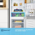 Fridgemaster MC50175A 50cm Freestanding 60/40 Fridge Freezer – 175-litre capacity with Crisper box – Reversible Door – LED Lighting- 4 Star Freezer Rating – White – E Rated - Image 6