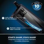 Foodi StaySharp Knife Block with Integrated Sharpener 5 Knives and Scissors (1 pair), Sharp 6-Piece Knife Set Chef, Bread, Slicing, Utility, Paring Knives & Scissors,… - Image 6