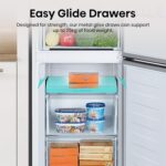 RB390N4WWE 60 cm Freestanding 60/40 Fridge Freezer – 304 litre Capacity – Total No Frost – Non-Plumbed Water Dispenser – White – F Rated - Image 9
