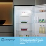 Freestanding Upright Larder Fridge, Reversible Door, 242 Litre, 55cm Width, White, E Rated - Image 7