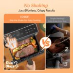 Dual Blaze Air Fryer with Top & Bottom Heating, No Shaking & No Preheating, 6.4L Capacity, No Noise During Cooking, Black - Image 4