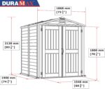 StoreMate PLUS 6 x 6 (3.65 m2) Plastic Garden Shed with Heavy-Duty Plastic Floor & Fixed Window, Strong Metal Roof Structure, Fire Retardant & Maintenance-Free Storage… - Image 6