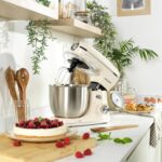 Salter Retro Cream Stand Mixer – 5L Electric Food Kitchen Mixer, Stainless Steel Removable Mixing Bowl, Accessories Included, Dough Hook, Wire Whisk, Beater, 8 Speed Settings &… - Image 7
