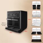 Halo Flexi Air Fryer & Large Mesh Tray | Digital Dual Air Fryer Oven | 11L: Serves 10+ | FryBakeGrillRoast & Reheat | 2400 W | Save £65 a Year on Energy Bills* | Black… - Image 8