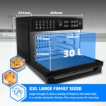 Pro 30 Litre Air Fryer Oven 1800W with Rotisserie Accessory Set – Extra Large Air Fryer for Family, 20 in 1 Dual Cook, Smart Dial, 360° Hot Air Circulation, Time & Temp… - Image 2