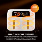 SD10410WHT Nordic Duo 13-in-1 Air Fryer with Dual Non-Stick Baskets, Swan Cyclone Technology, 13 Pre-Set Functions, Match Cook, 8L, 1600W – 1800W, White - Image 5