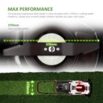 Cordless Lawnmower 40V – Brushless Motor Lawn Mower with 2x 4.0Ah Batteries & Dual Charger, 37cm Width, 6 Heights – Heavy Duty Lawnmower for Medium and Large Gardens – 35L… - Image 4