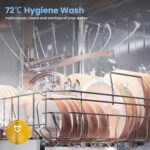 with 13 Place Settings, New Upgraded Full Size Dishwasher 60cm Width, CDWPF1301PWD-UK, Auto Door Open Drying, Quick Wash, Hygiene Wash, Delay… - Image 5