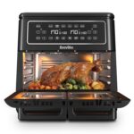 Halo Flexi Air Fryer & Large Mesh Tray | Digital Dual Air Fryer Oven | 11L: Serves 10+ | FryBakeGrillRoast & Reheat | 2400 W | Save £65 a Year on Energy Bills* | Black… - Image 9
