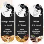 Kitchen in the box Stand Mixer, 6L Electric Food Mixer with 10 Speeds, 1300W Kitchen Appliance for Home Baking, Colorful Design Baking Tool for Bread Dough Cake with Dough Hook,… - Image 4