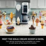 CREAMi Scoop and Swirl Soft Serve and Ice Cream Maker with 2x Tubs, 13 Functions, Makes Ice Cream, Soft Serve, Gelato, Sorbet, Milkshakes and More, Mix-In Option, Platinum… - Image 2