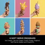 CREAMi Scoop and Swirl Soft Serve and Ice Cream Maker with 2x Tubs, 13 Functions, Makes Ice Cream, Soft Serve, Gelato, Sorbet, Milkshakes and More, Mix-In Option, Platinum… - Image 4