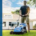 15” / 38cm 1600w Electric Lawnmower with Rear Roller with Mulching Feature 40 Litre Collection Bag and 5 Cutting Heights with 10m Power Cable - Image 3