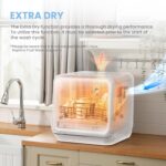 Table Top Dishwasher, Mini Countertop Dishwasher with 6+3 Programs, Steam Wash, Baby Care & Fruit Wash, No plumbing, Delay Start, 72H Storage, Perfect for Singles or… - Image 6