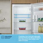 Freestanding Upright Larder Fridge, Reversible Door, 242 Litre, 55cm Width, White, E Rated - Image 8