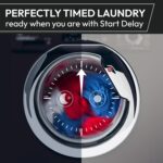 H-Wash and Dry 400 Integrated Washer Dryer, 9 Kg Wash plus 6 Kg Dry, Combined Cycle Class D, 1600 RPM, hOn App Connectivity, Steam Care Pro Cycle, White, 60x53x82 cm -… - Image 7