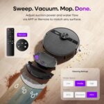 MONSGA MS1 Robot Vacuum Cleaner with Mop, 7000Pa Robotic Vacuum with Lidar Navigation, 180mins Runtime, 5 Editable Maps, APP/Remote/Voice Control, Ideal for Hard Floors and Carpets - Image 3