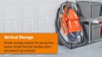 Plus 360V Hover Collect Lawn Mower – 1800W Motor, 36cm Cutting Width, 26 Litre Grass Box, Folds Flat, 10m Cable Length, Orange and Grey - Image 8