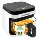 Air Fryer and Grill, 4 Litre Airfryer, 7 in 1, Preset Cook Modes, Transparent Fry Bowl, Cook Shrimp, Steak, Fries, 4L Glass Air Fryer and 1.2L Grill, Black - Image 10