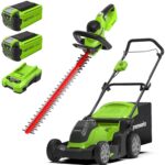 40V Cordless Lawnmower for Lawns up to 500m², 41cm Cutting Width, 50L Bag, Two of 40V 2Ah Batteries & One Charger, 3 Year Guarantee-G40LM41K2X, Green, Black, Grey - Image 10