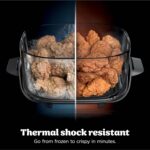 Portable Air Fryer, 3.8L, 4-in-1: Air Fry, Roast, Keep Warm, Recrisp, Space Saving Compact Design, 2x Removable Glass Containers & Lids, 1700W, Cyber Space Blue… - Image 6