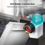 Hisense HS622E90WUK Freestanding Standard Dishwasher 85cm High – E Rated, White, 24 x 23 x 33 inches (L x W x H) [Energy Class E] - Image 8