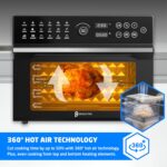 Pro 30 Litre Air Fryer Oven 1800W with Rotisserie Accessory Set – Extra Large Air Fryer for Family, 20 in 1 Dual Cook, Smart Dial, 360° Hot Air Circulation, Time & Temp… - Image 6