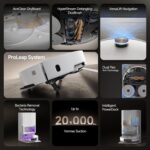 X50 Ultra Complete Robot Vacuum with Mop, 20000Pa, Conquers Obstacles Up to 6CM, Liftable Brush&Mops, 80°C Hot Water Washing, Anti-Tangling, Removable Mop, Dual Flex-Arm,… - Image 9