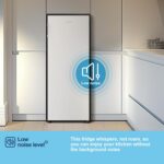 Freestanding Upright Larder Fridge, Reversible Door, 242 Litre, 55cm Width, White, E Rated - Image 6